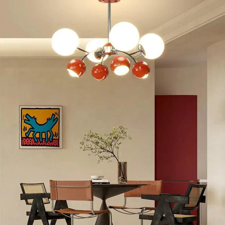 Two Tone Multi-Ball Radial Chandelier for Stylish Spaces | Rebooters - Rebooters
