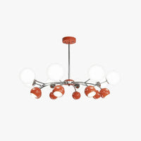 Two Tone Multi-Ball Radial Chandelier for Stylish Spaces | Rebooters - Rebooters