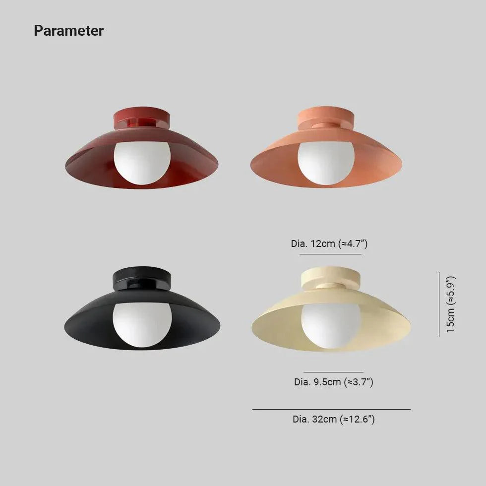 Multicolor Bowl Modern Flush Ceiling Lights for Home Décor - Rebooters