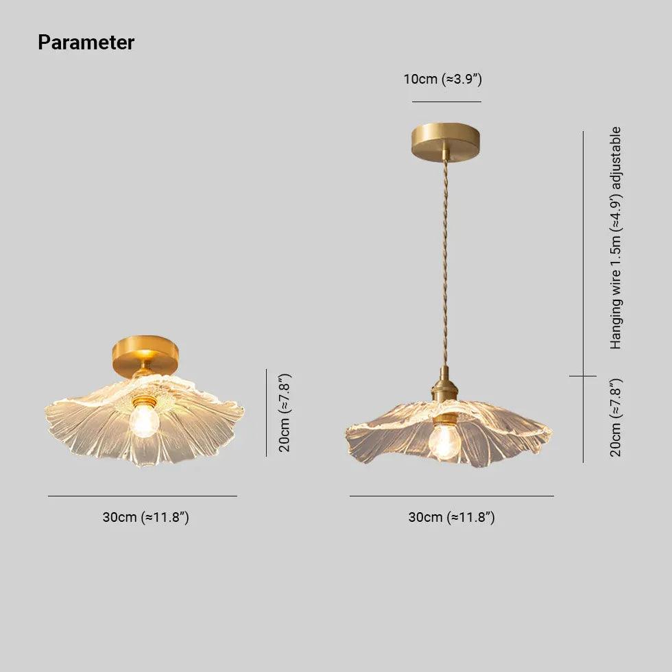 Petal Luxury Modern Glass Flush Ceiling Lights for Home - Rebooters