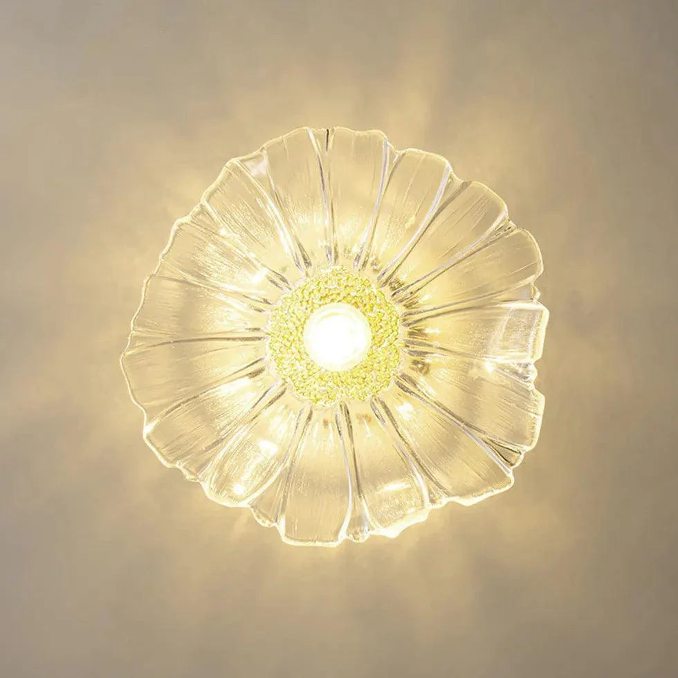 Petal Luxury Modern Glass Flush Ceiling Lights for Home - Rebooters