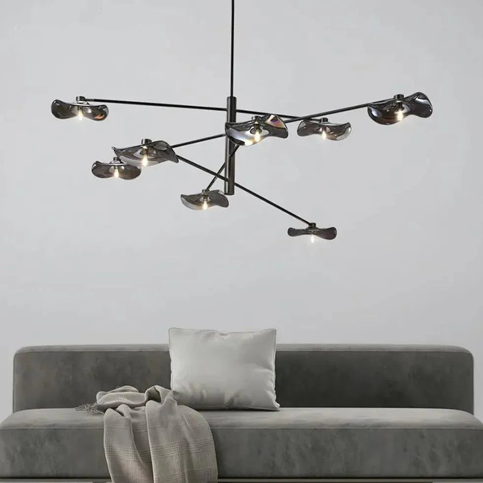 Branch-Shaped Multi-Light Black Modern Pendant Light Fixture | Rebooters - Rebooters