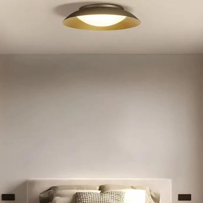 Dish-Shaped Vintage Design Bedroom Ceiling Light Fixture - Rebooters