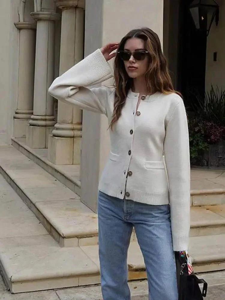 Womens Chic and Cozy Women’s Knit Cardigan Sweater Sale - Rebooters