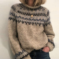 Womens Cozy Chunky Fair Knit Sweater for Ultimate Warmth - Rebooters