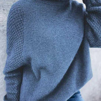 Womens Cozy Chunky Knit Turtleneck Sweater in Mustard - Rebooters