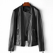 Womens Timeless Leather Biker Jacket for Bold Adventurer Black - Rebooters