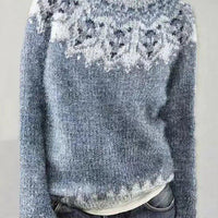 Womens Charming Fair Knit Pullover Cozy Winter Sweater - Rebooters