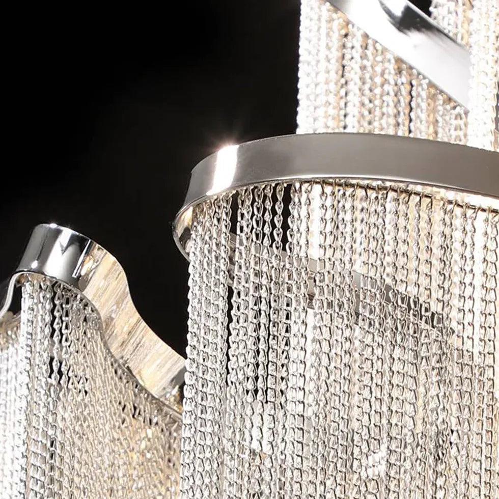 Silver Tassel Style Modern Luxury Pendant Light Chandelier | Rebooters - Rebooters