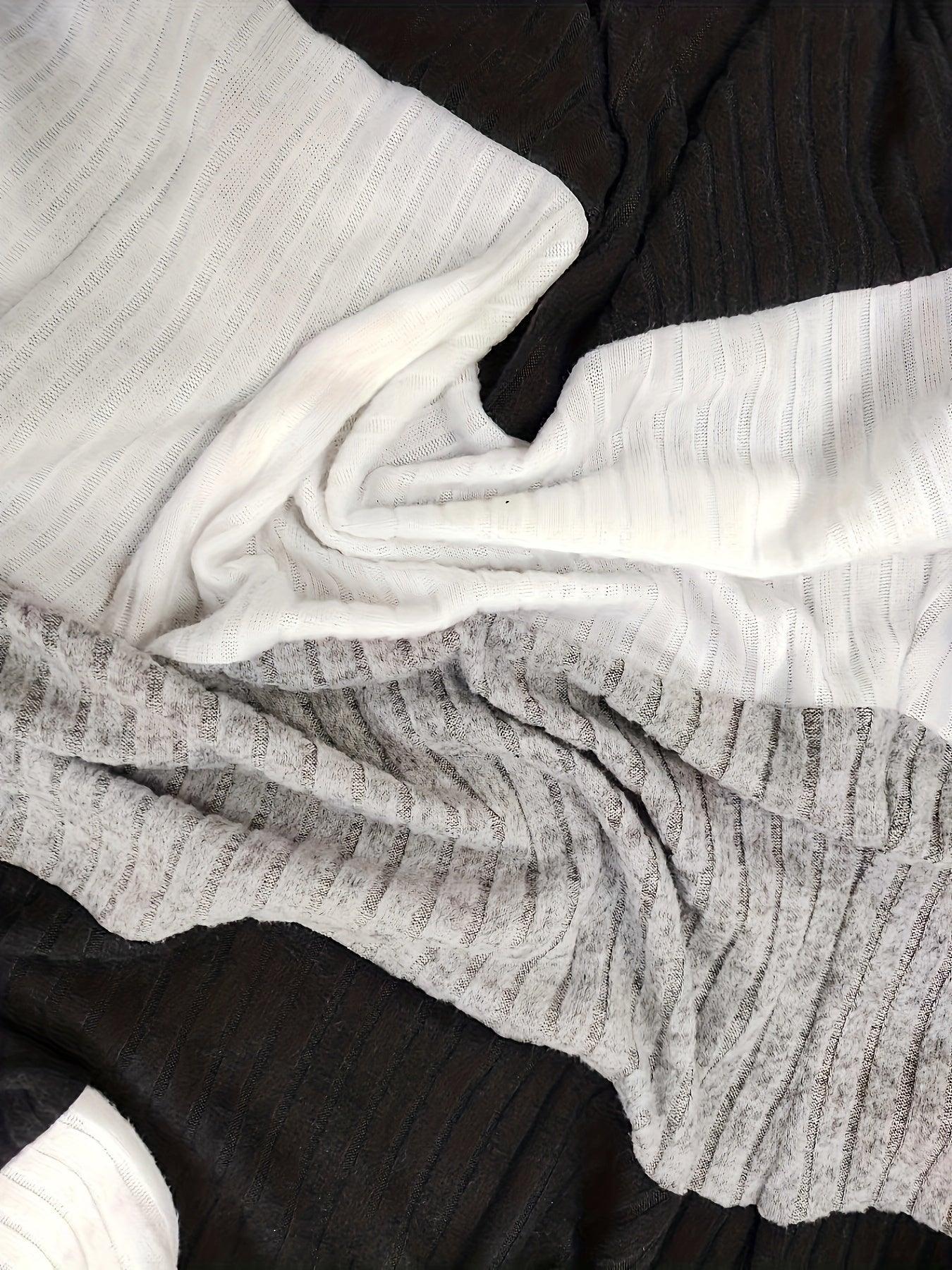 Womens Chic Color Block Knit Cardigan for Effortless Style - Rebooters
