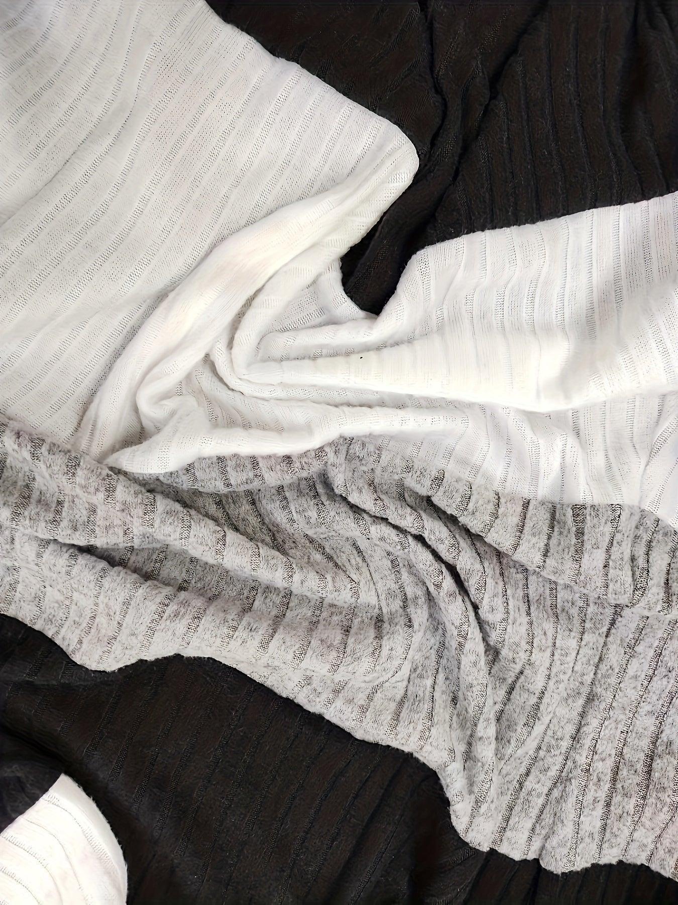 Womens Chic Color Block Knit Cardigan for Effortless Style - Rebooters