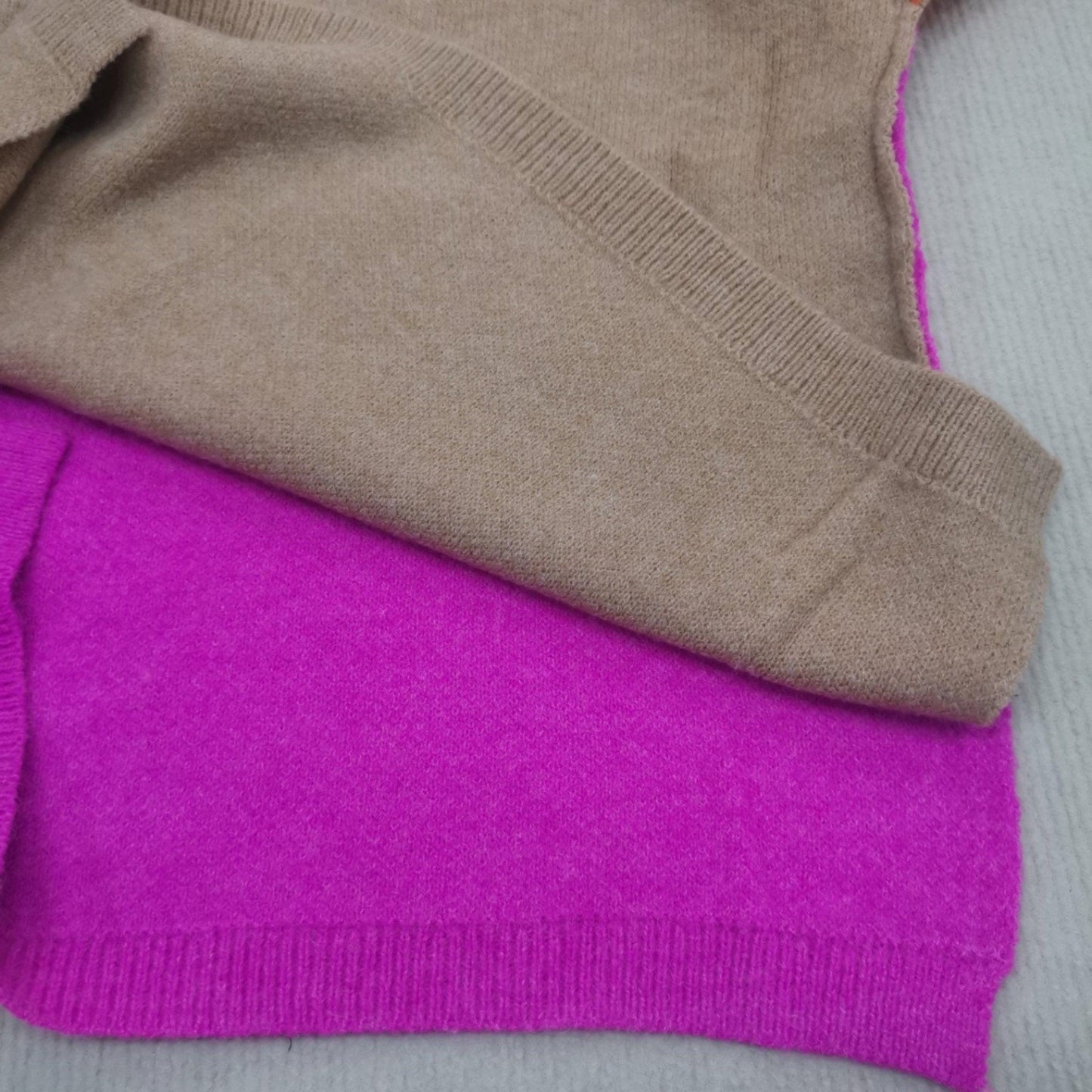 Womens Chic Colorblock Turtleneck Knit Sweater for Style - Rebooters