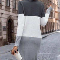 Womens Vibrant Color Block Knit Cardigan for Stylish Comfort - Rebooters
