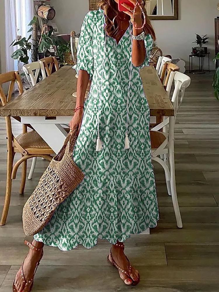 Renata Women's Floral Print Sleeveless Maxi Dress - Rebooters -Women's Dresses