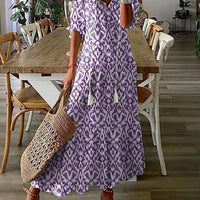 Renata Women's Floral Print Sleeveless Maxi Dress - Rebooters -Women's Dresses