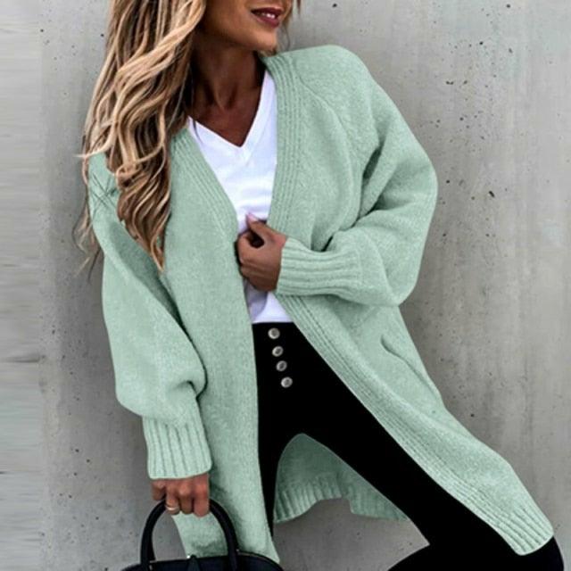 Womens Snug and Stylish Open Front Cardigan for All Seasons - Rebooters