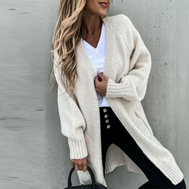 Womens Snug and Stylish Open Front Cardigan for All Seasons - Rebooters