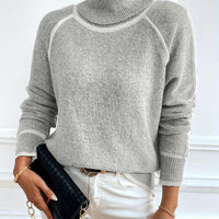 Womens Snug and Stylish Turtleneck Sweater for All Day Comfort - Rebooters