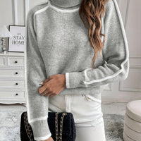 Womens Snug and Stylish Turtleneck Sweater for All Day Comfort - Rebooters