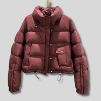 Womens Chic Cropped Puffer Jacket for Stylish Warmth - Rebooters