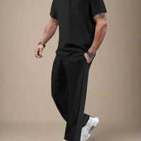 Comfortable Solid Color Casual Men Set for Summer Rebooters - mens 2 piece set