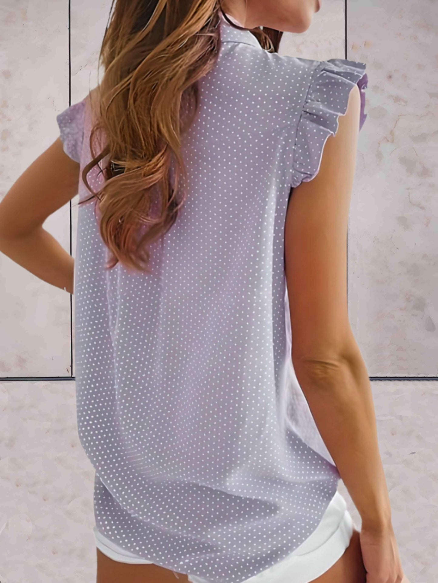 Sleeveless Polka Dot Summer Top for Women - Chic Style Rebooters Womens Shirts