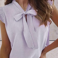 Sleeveless Polka Dot Summer Top for Women - Chic Style Rebooters Womens Shirts