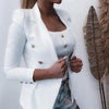 Womens Chic Double-Breasted Blazer for Effortless Elegance - Rebooters