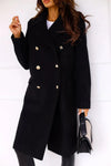 Womens Elegant Double-Breasted Wool Overcoat for Style - Rebooters
