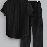 Plus Size Casual Co-Ord Set for Men Summer Comfort Rebooters mens 2 piece set