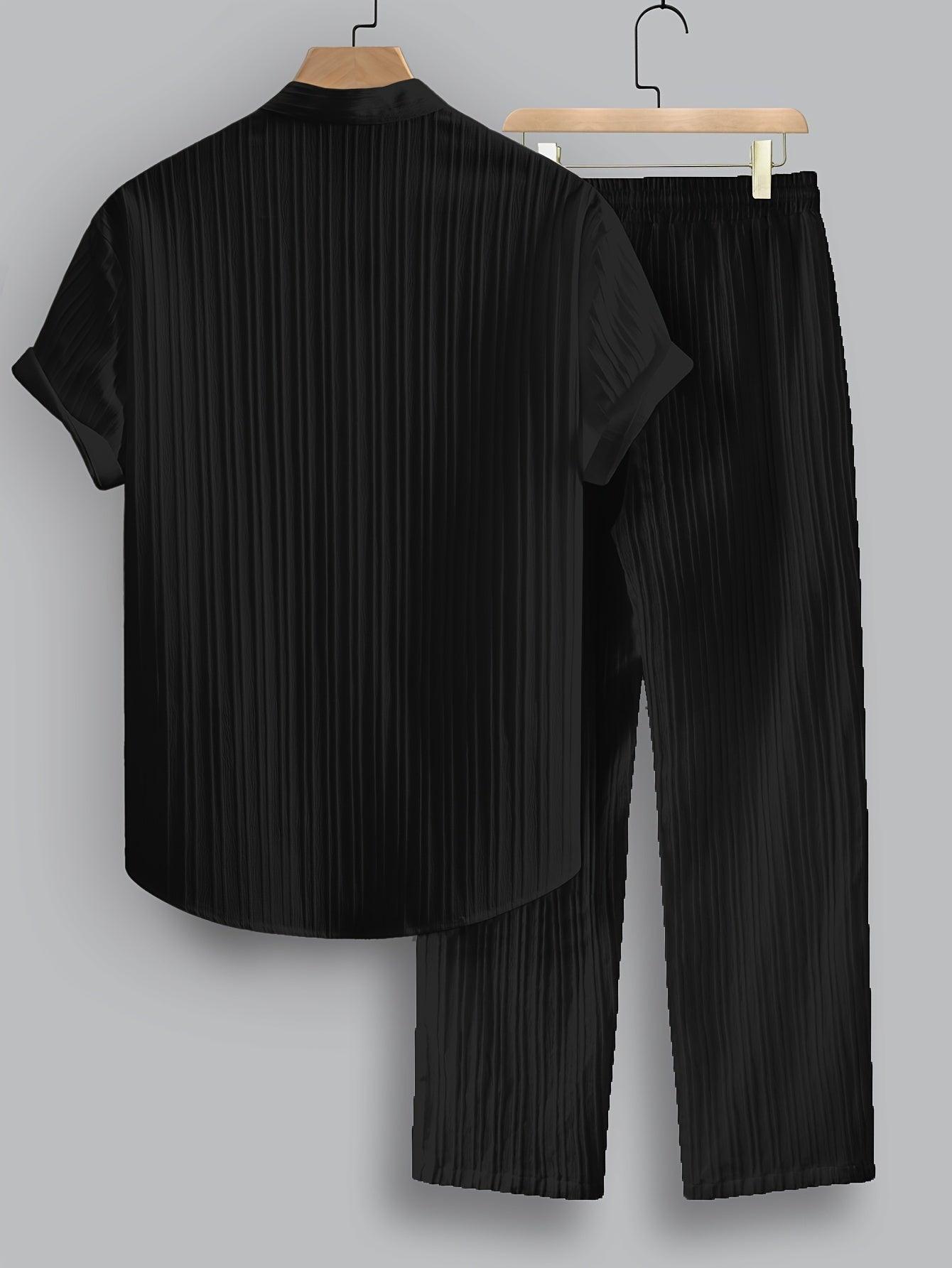 Plus Size Casual Co-Ord Set for Men Summer Comfort Rebooters mens 2 piece set