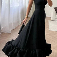 Lightweight Flowy Tiffany Women's Long-Sleeve Summer Dress - Rebooters -Women's Dresses
