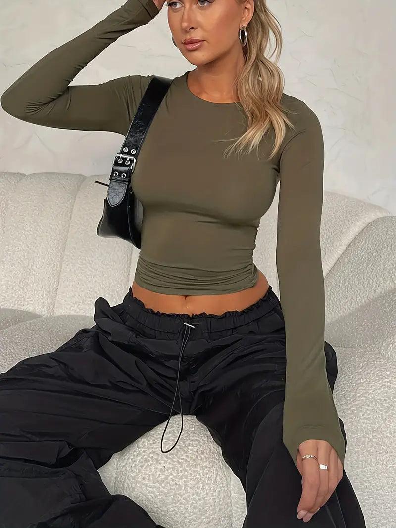 Women's Casual Top With Long Sleeves for Everyday Style Rebooters Womens Shirts