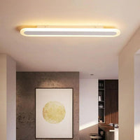 Long Oval LED Minimalist Ceiling Light for Modern Spaces - Rebooters