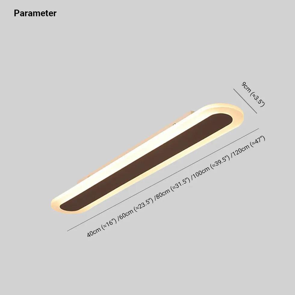 Long Oval LED Minimalist Ceiling Light for Modern Spaces - Rebooters