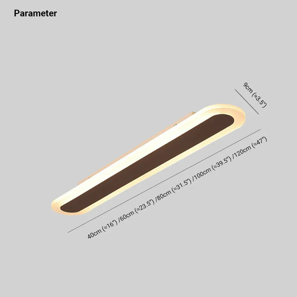 Long Oval LED Minimalist Ceiling Light for Modern Spaces - Rebooters