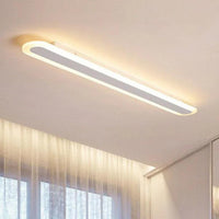 Long Oval LED Minimalist Ceiling Light for Modern Spaces - Rebooters