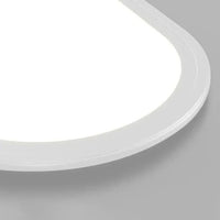 Oval White LED Recessed Ceiling Light for Home Use - Rebooters