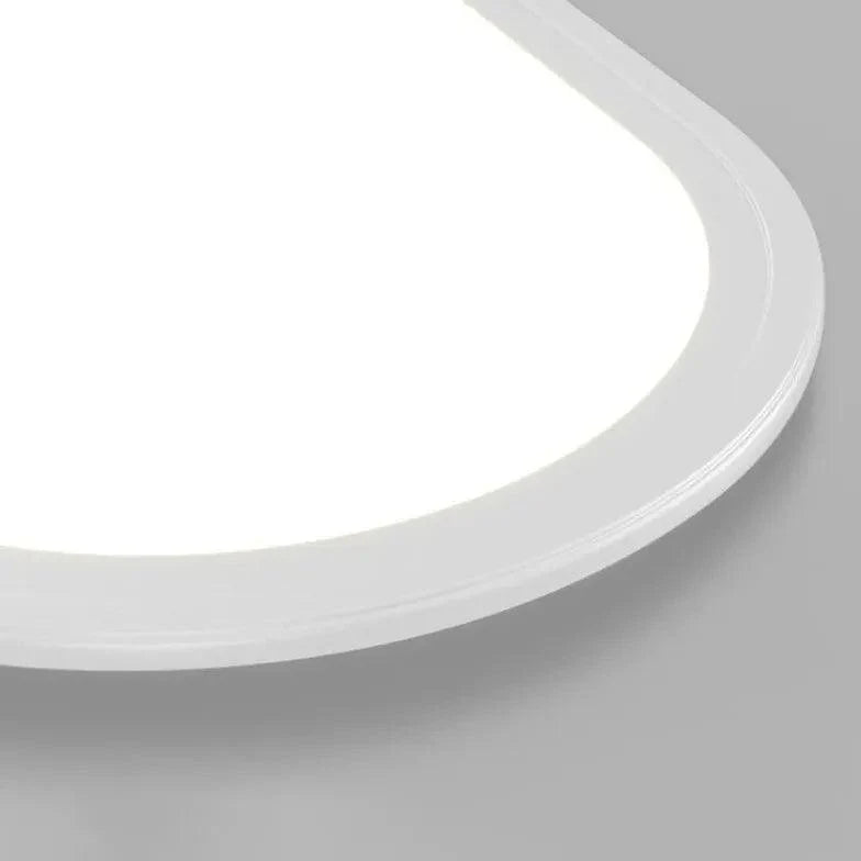 Oval White LED Recessed Ceiling Light for Home Use - Rebooters