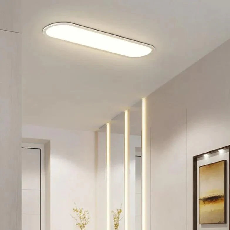 Oval White LED Recessed Ceiling Light for Home Use - Rebooters