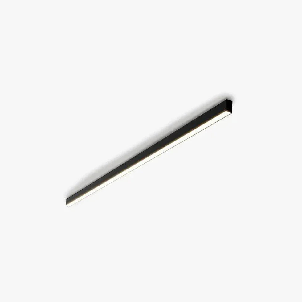 Long Linear Black Flush Ceiling Lights for Modern Spaces - Rebooters