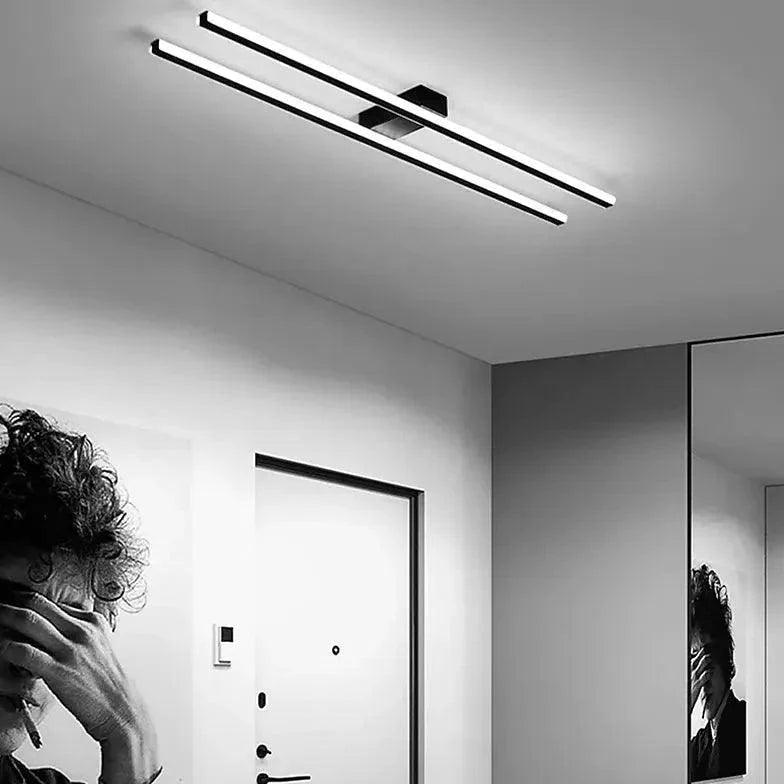 Dual-Rod Linear LED Corridor Ceiling Light for Modern Spaces - Rebooters