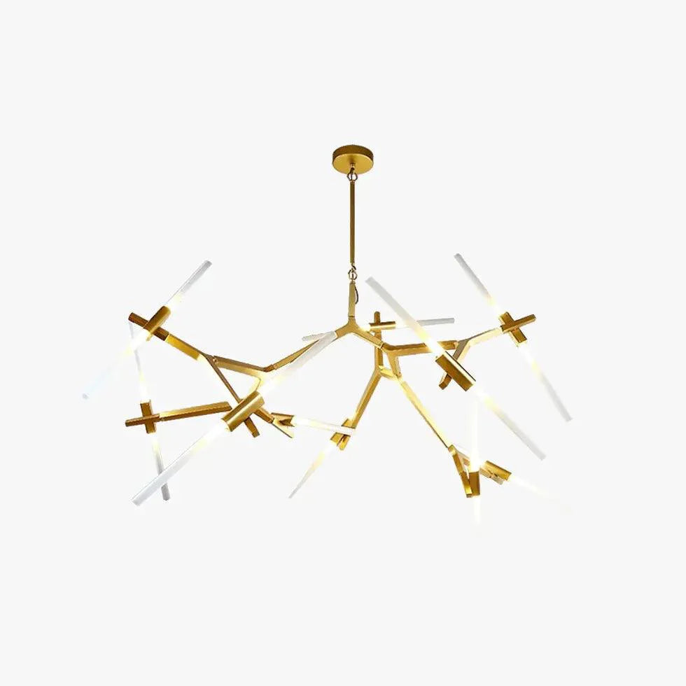 Multi-Rod Modern LED Chandelier Light for Indoor Spaces | Rebooters - Rebooters