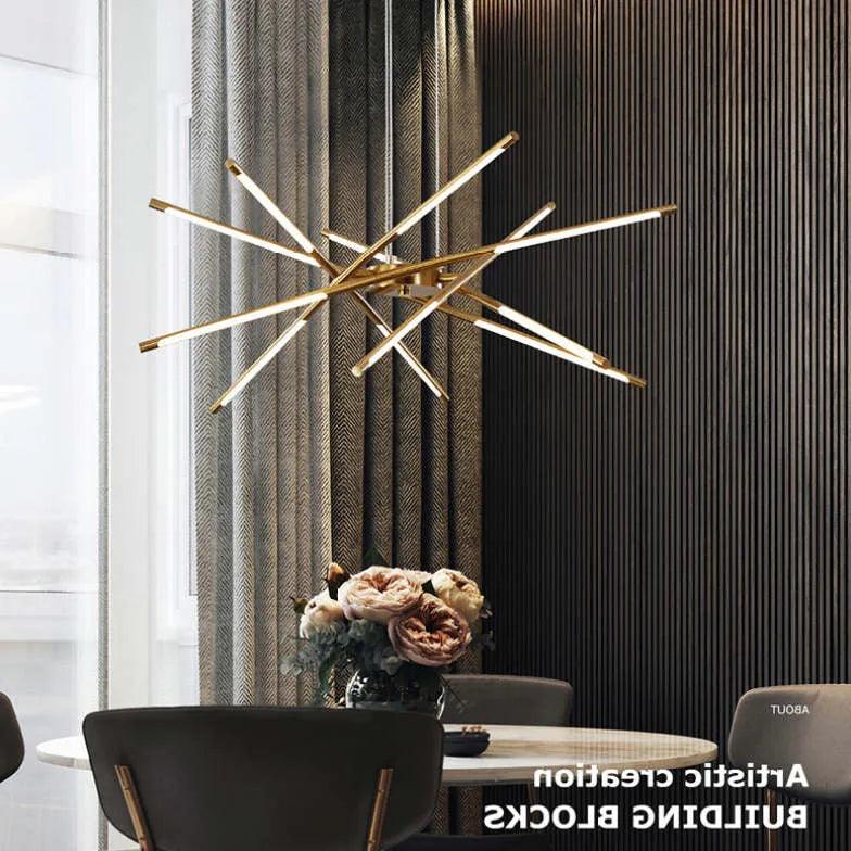 Black LED Branch Structure Chandelier for Modern Homes | Rebooters - Rebooters