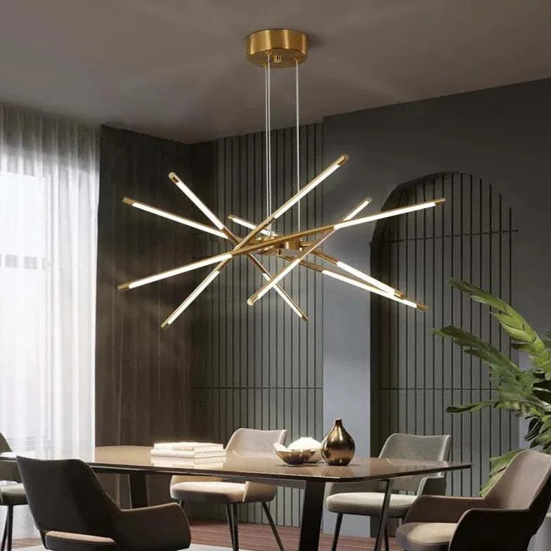 Black LED Branch Structure Chandelier for Modern Homes | Rebooters - Rebooters