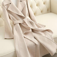 Womens Chic Belted Overcoat for Stylish Everyday Wear - Rebooters