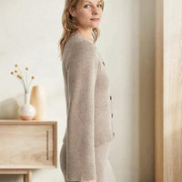 Womens Chic Button-Up Cardigan for Effortless Style Fashion - Rebooters