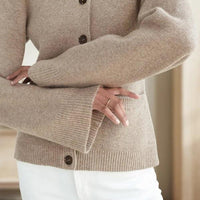 Womens Chic Button-Up Cardigan for Effortless Style Fashion - Rebooters