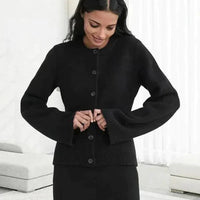 Womens Chic Button-Up Cardigan for Effortless Style Fashion - Rebooters