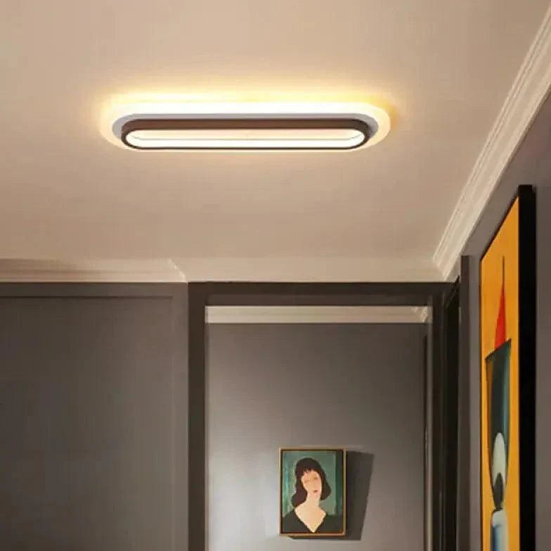 Long Double Layer Modern Flush Ceiling Lights for Indoor Use - Rebooters